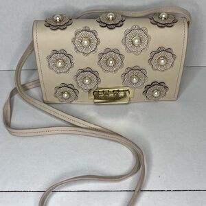 ZAC Posen Chic Cream Floral Crossbody Bag